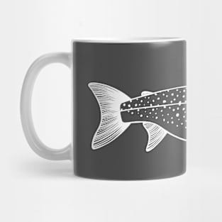 Landlocked Salmon detailed fish drawing Mug